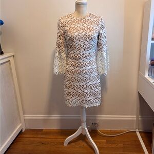 Elegant White Lace Dress